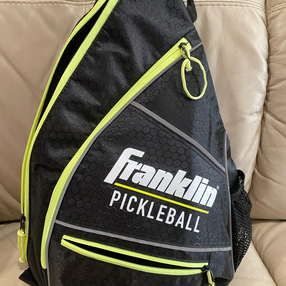 Franklin Black and Yellow Pickleball Sling Bag